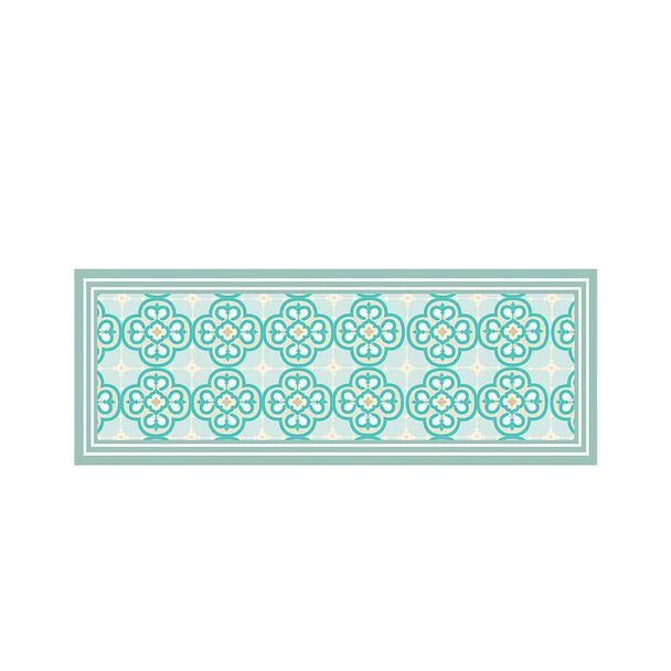 Set 2 Alfombra Davanti Arabe turquesa 45 x120 Arabe turquesa