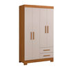 Closet Home Mobili Lucca 4 Puertas 2 Cajones Beige