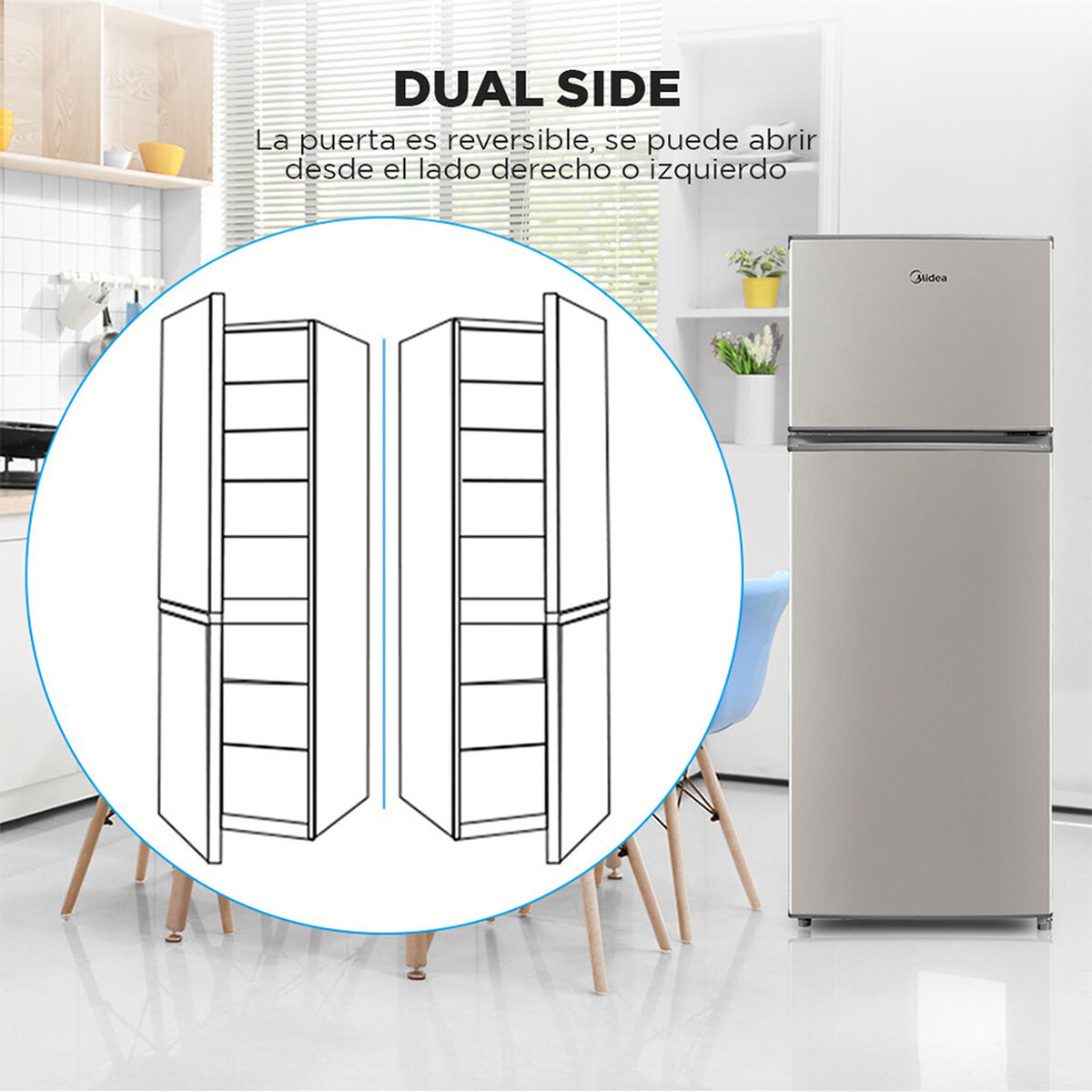 Refrigerador Frío Directo Midea MRFS-2100S273FN 207 lt