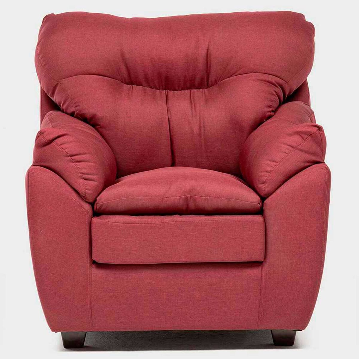 Juego de Living Almore Bel&eacute;n Sof&aacute; 2 Cuerpos + Dos Sillones 1 Cuerpo Rojo