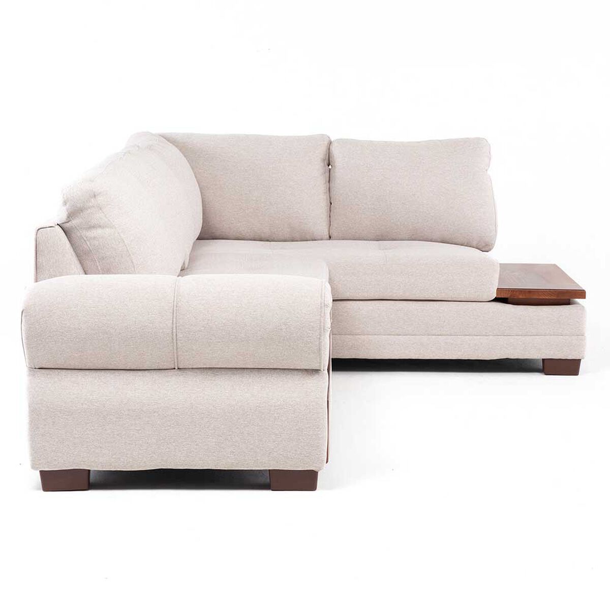 Sof&aacute; Seccional Living Factory Michigan 6 Cuerpos Beige