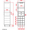 Mueble Bar +Biblioteca TuHome Classic
