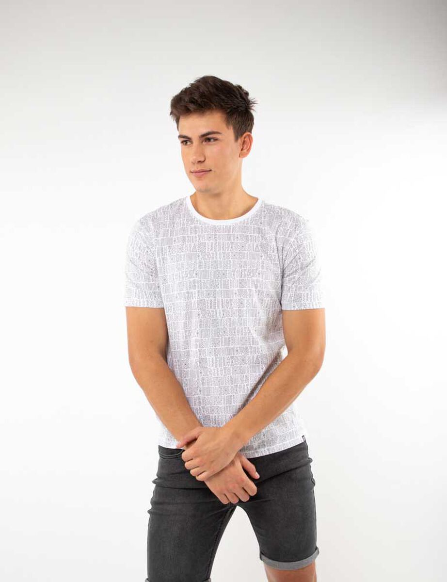 Polera Algodón Manga Corta Hombre Fiorucci