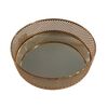 Bandeja Metal Vgo Espejada Circular 30 cm Dorado