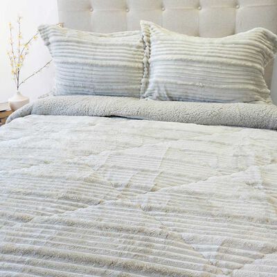 Imagen 2 del producto Cubrecama Doral Super King Touch Nebula Sherpa Beige