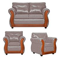 Juego de Living Black Factory Toronto 4 Cuerpos Crema