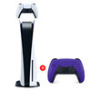 Combo Consola Sony PlayStation 5 con Disco + Control + Control Inalámbrico Sony PS5 DualSense Galactic Purple