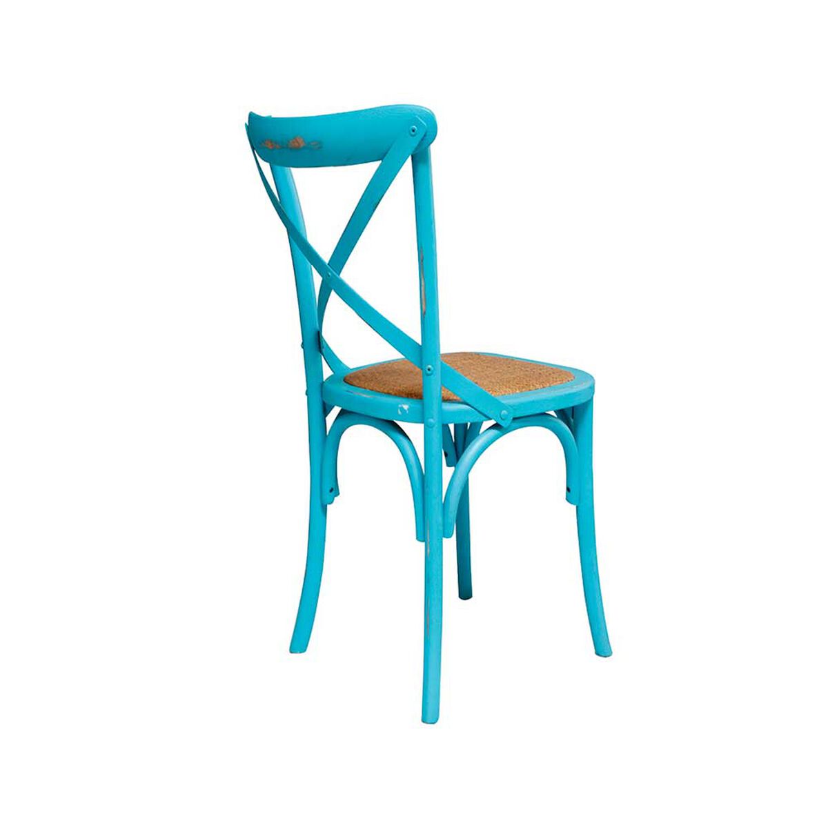 Set 4 Sillas Spazzio Retro Turquesa