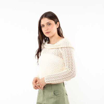 Sweater Crochet Mujer Icono