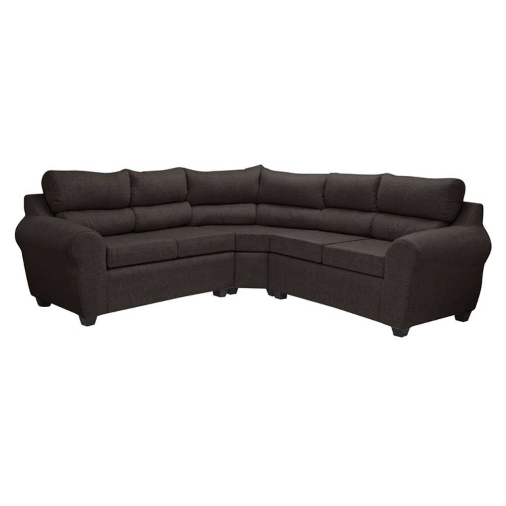 Sofá Seccional Mexx Muebles Dubai 5 Cuerpos Chocolate