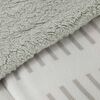 Plumón Coral Sherpa Casanova 1,5 Plazas Rayas Gris