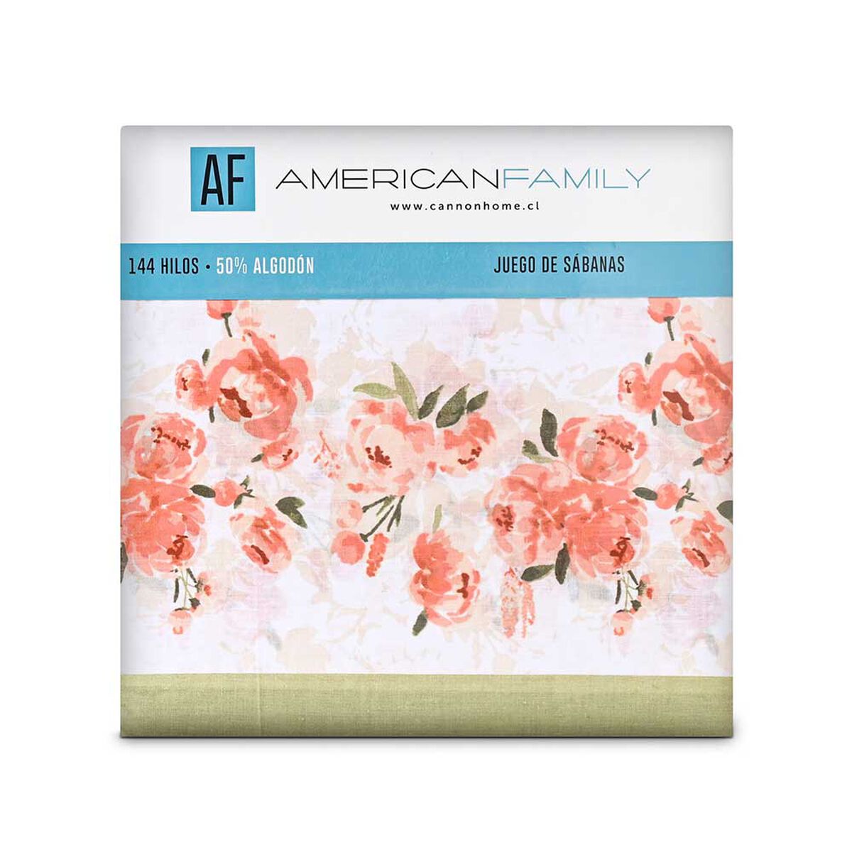 Juego de Sábanas Estampado American Family 144 Hilos King Triss