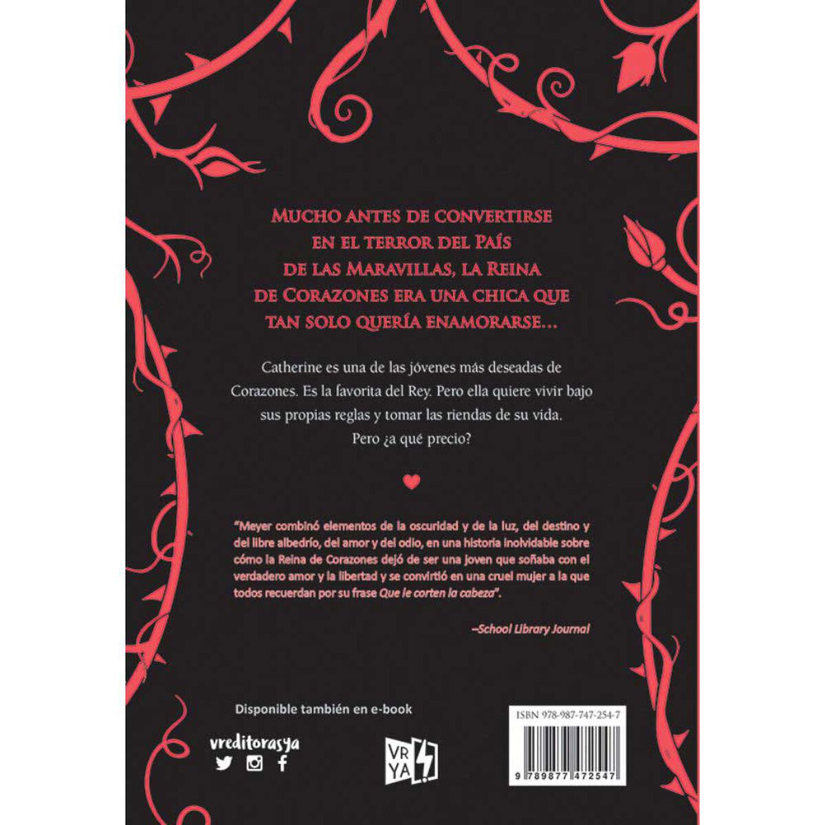 Libro Heartless Marissa Meyer Editorial VRYA