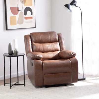 Berger Cuero Reclinable Daniels 1 Cuerpo Moderno PU Berlin