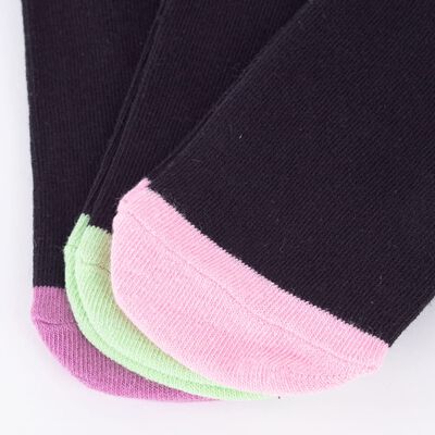 Imagen 2 del producto Pack 3 Calcetines Mujer Icono Negro