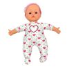 Muñeca Baby Doll Cuerpo Blando Corazón, 12 Sonidos Colores Surtidos Bostecitos