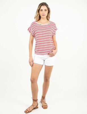 Imagen 2 del producto Polera Manga Corta Mujer Zibel Azul, Negro, Rojo, Verde