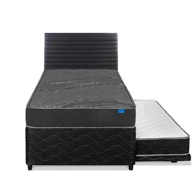Imagen 2 del producto Cama Nido Flex 1,5 Plazas Black + Respaldo Modern