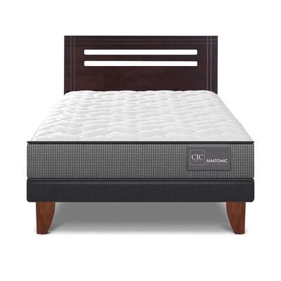 Imagen 1 del producto Cama Europea CIC 1,5 Plazas Anatomic + Respaldo Munich