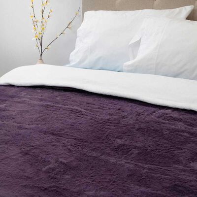 Imagen 2 del producto Frazada Poliéster Doral 2 Plazas Deluxe Morado