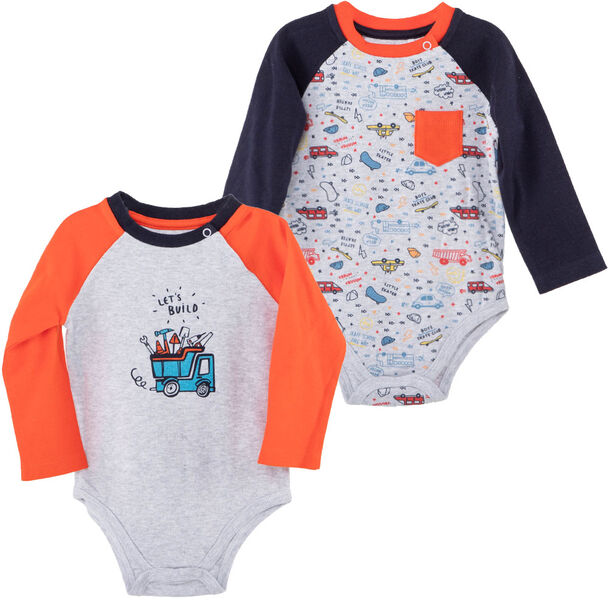 Pack 2 Body Manga Larga de Algodón Bebo Chess Baby