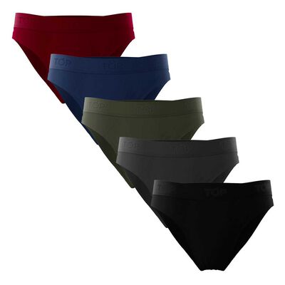 Imagen 1 del producto Pack 5 Slip Algodón Hombre Top Color-6, Color-8, Color-9, Color-10