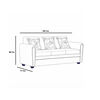 Juego de Living Almore Alemania Sof&aacute; 3 Cuerpos + Dos Sillones 1 Cuerpo Gris
