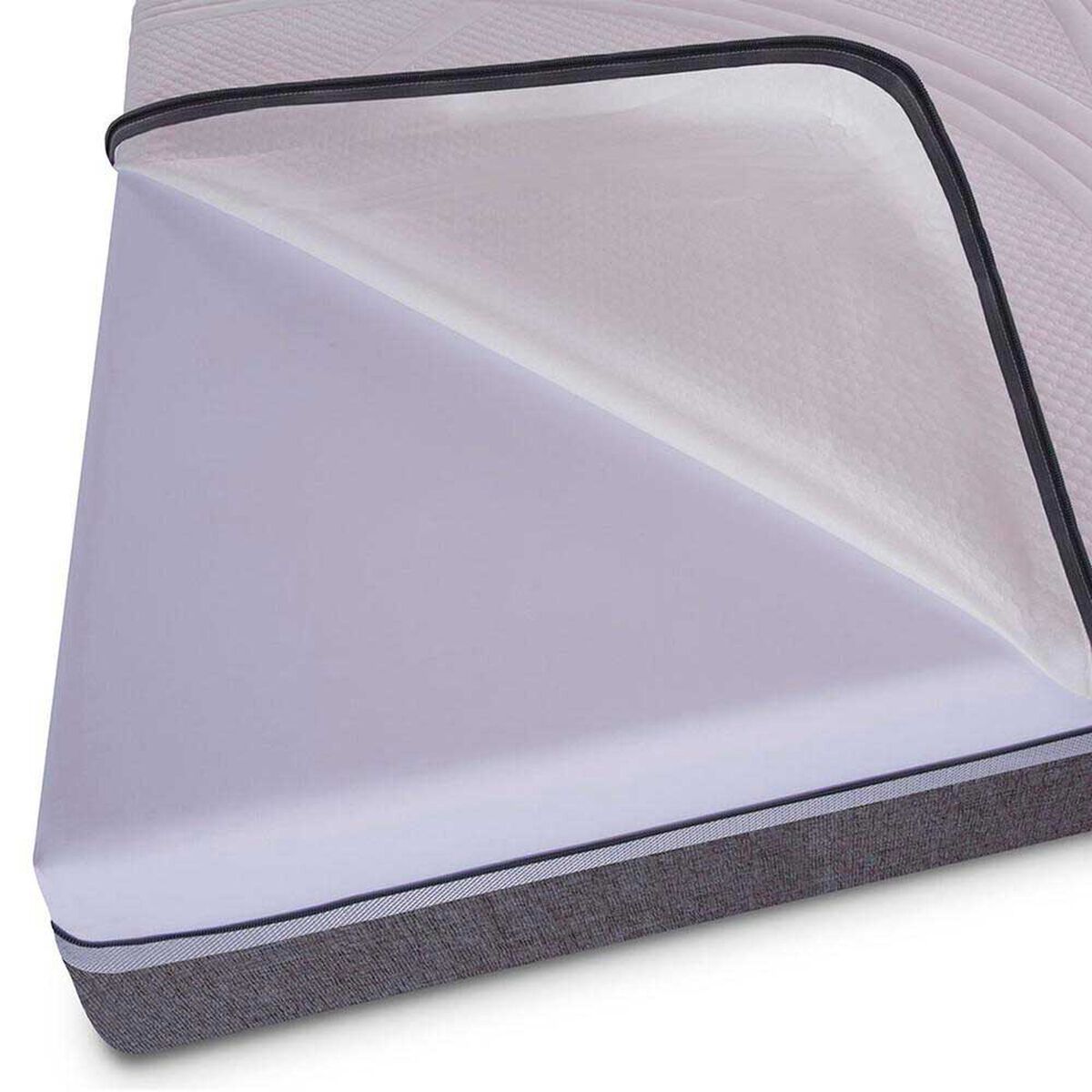 Cama Europea CIC 2 Plazas Ortopedic Advance + Respaldo + 2 Veladores + Almohadas + Plum&oacute;n