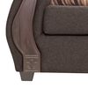 Juego de Living Innovamuebles New Bugambilia Sofá 3 Cuerpos + Dos Sillones 1 Cuerpo Chocolate