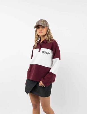 Imagen 1 del producto Polerón Mujer Icono Burdeo