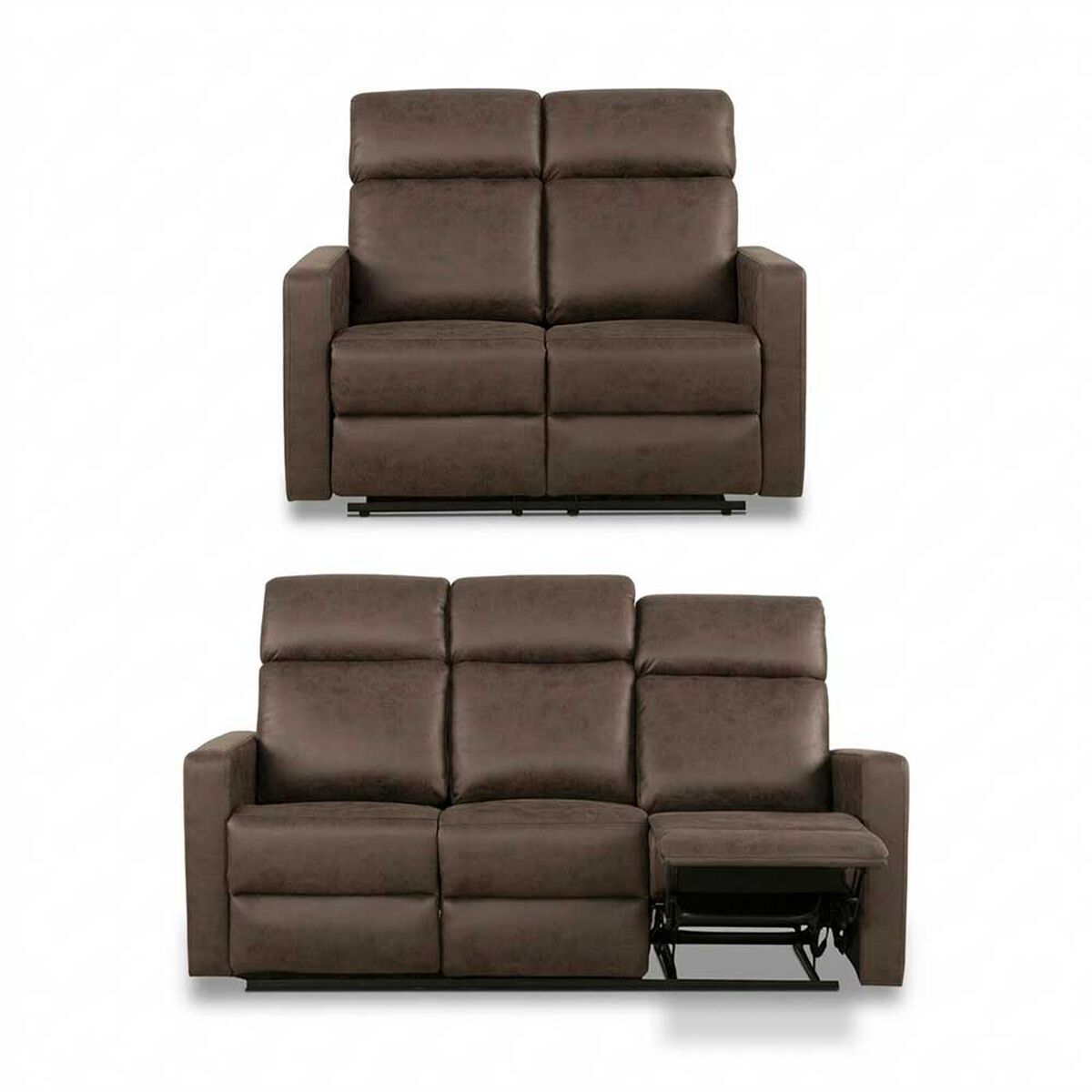 Juego de Living Reclinable CIC Asturias 3C+2C Caf&eacute;