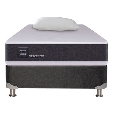 Imagen 1 del producto Box Spring CIC 1 Plaza New Ortopedic + Almohada