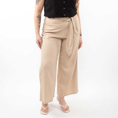 Pantalón Lino Palazzo Mujer Extralindas