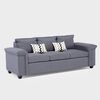 Juegos de Living Mons Sicilia Sofá 3 Cuerpos + Dos Sillones 1 Cuerpo Gris
