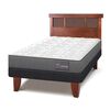 Cama Europea CIC 1,5 Plazas Anatomic + Respaldo New Dublin Caramelo