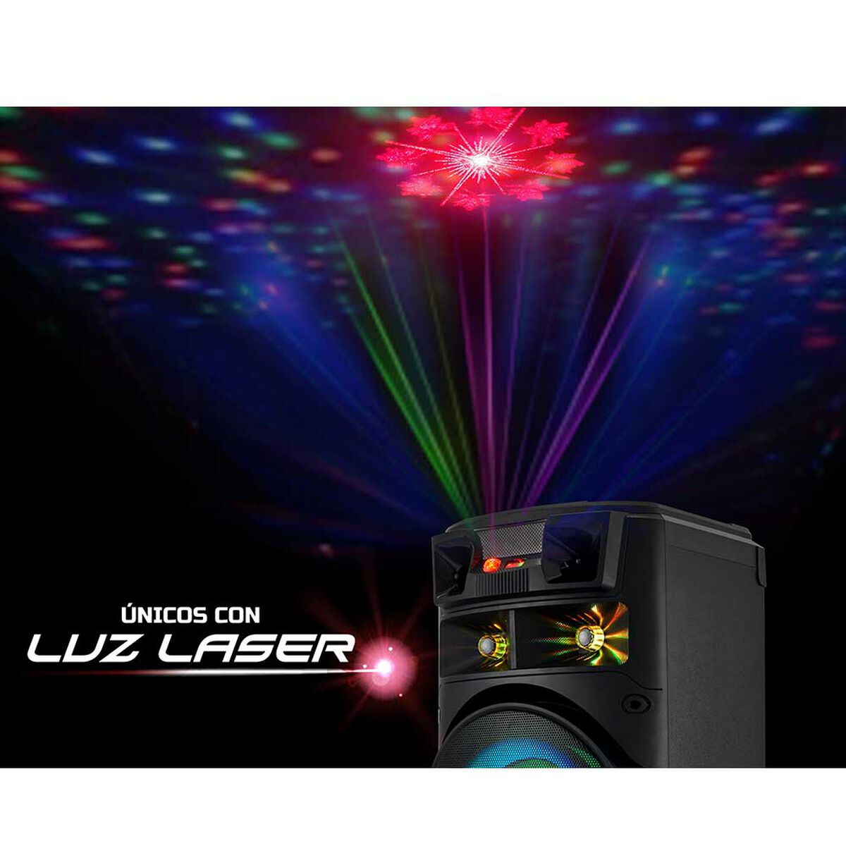 Minicomponente Láser Master-G MG Ultra Quasar Karaoke Negro