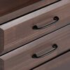 Cama Europea Rosen Base Dividida 2 Plazas Indie + Respaldo + 2 Veladores Dolce