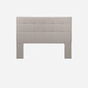 Cama Europea Rosen Super King Driven + Respaldo + Velador Issey Niebla