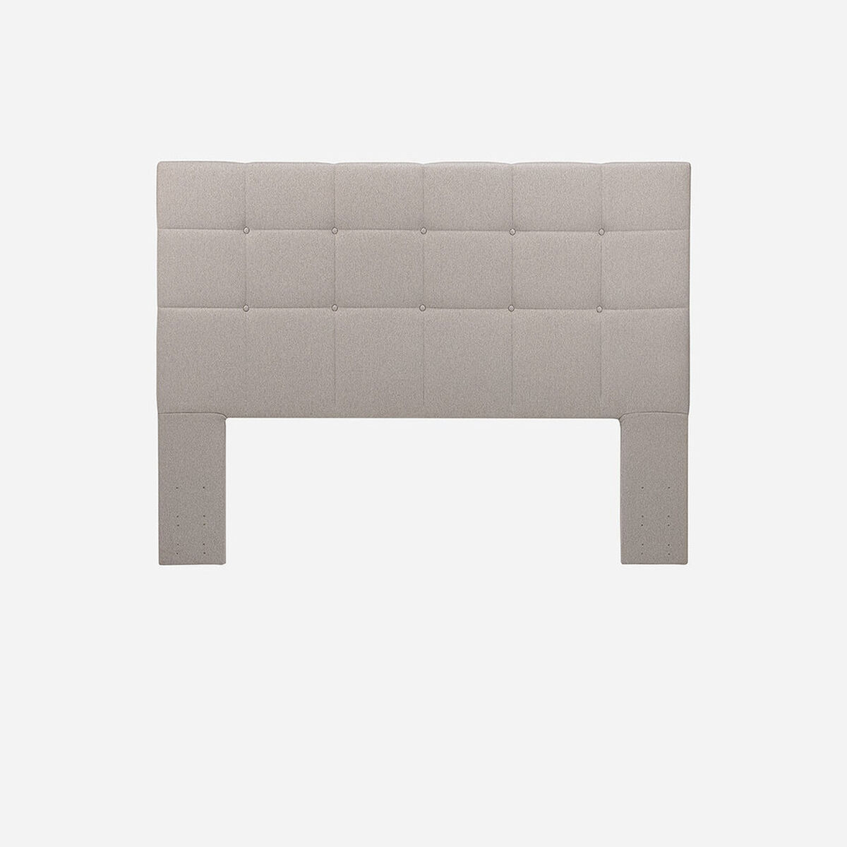 Cama Europea Rosen Super King Driven + Respaldo + Velador Issey Niebla