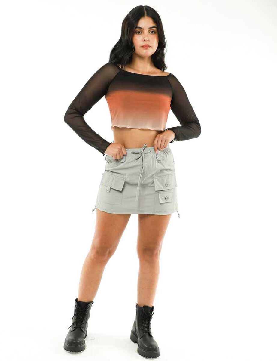 Falda Mini Cargo Mujer Icono
