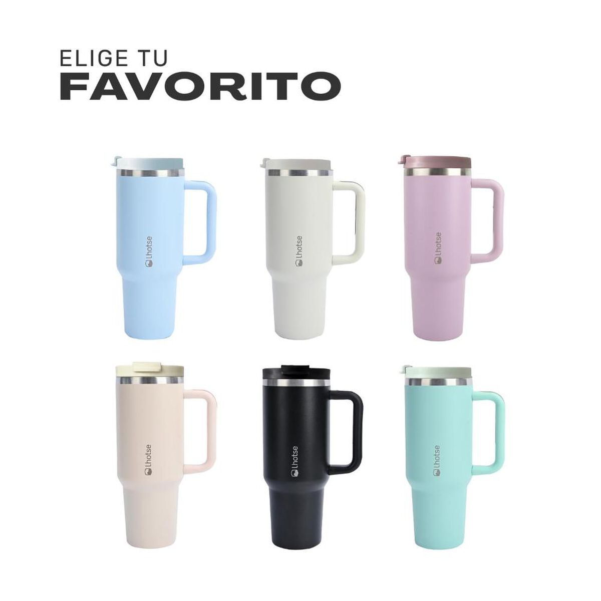 Vaso T&eacute;rmico Tumbler Lhotse Acero Inoxidable con Tapa 1180ml Azul Cielo