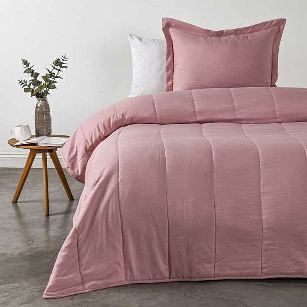 Cubrecama American Family 1,5 Plazas Rosa Rosa