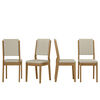 Juego de Comedor VekkaHome Barbi 4 Sillas Gris