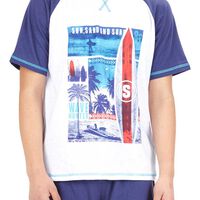 Pijama de Algodón Niño Kayser Azul