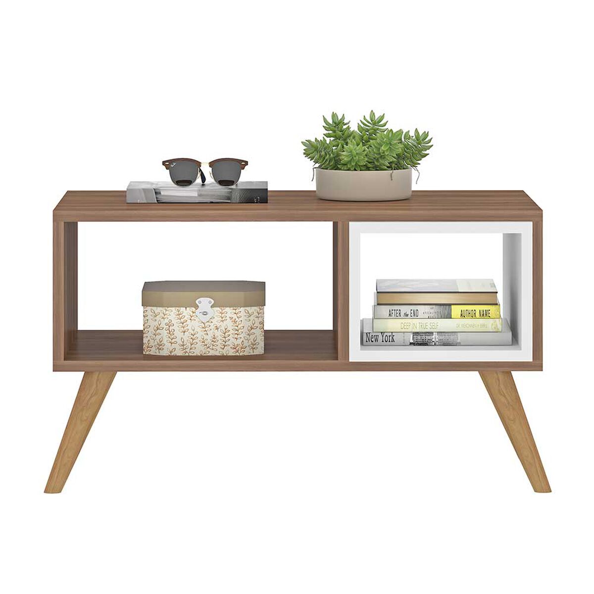 Mesa de Centro Jdo & Design Retro Café Blanco