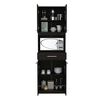 Mueble para Microondas TuHome Manchester 3 Puertas 1 Cajón Wengue