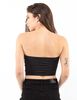 Polera Crop Strapless Mujer Icono