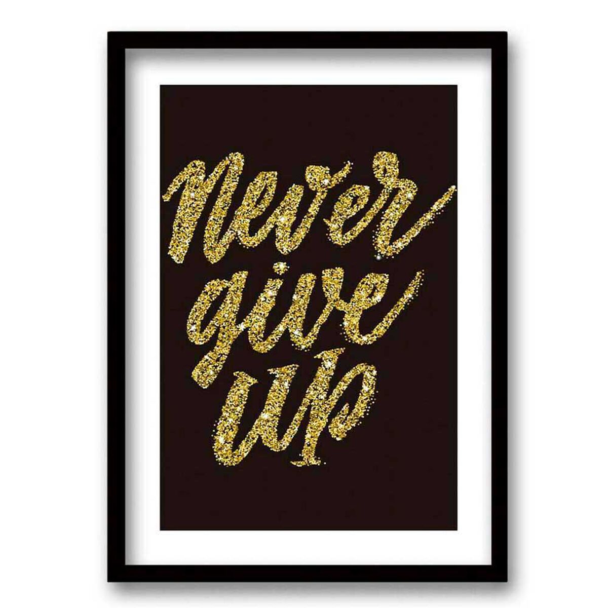 Cuadro Decorativo Retela Never Give Up 40 x 30 cm