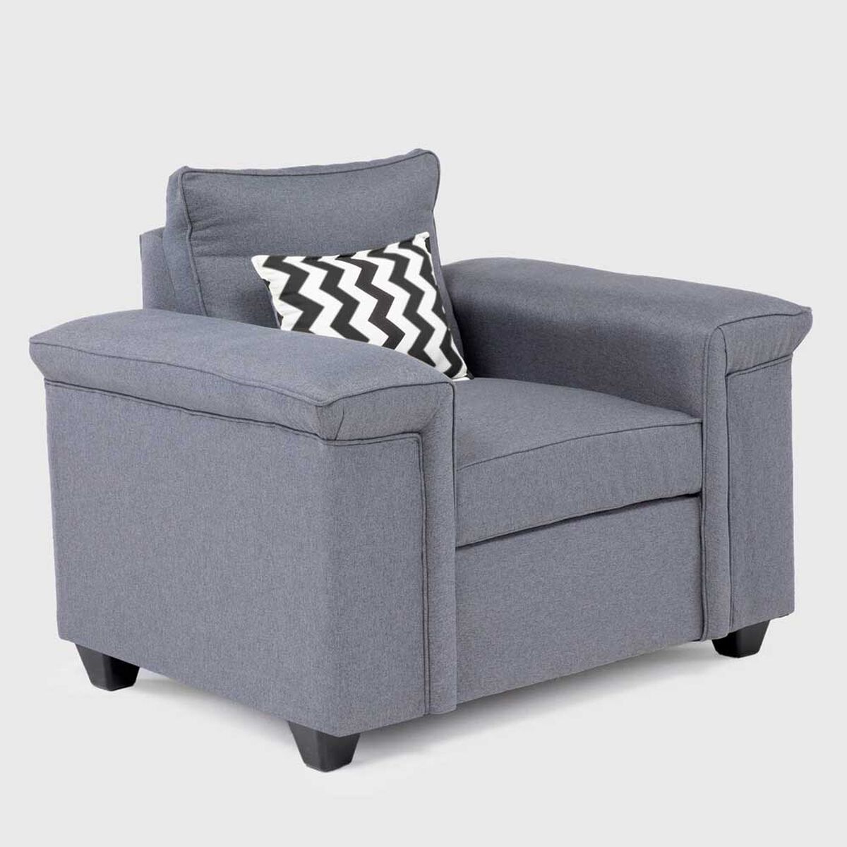 Juegos de Living Mons Sicilia Sof&aacute; 2 Cuerpos + Dos Sillones 1 Cuerpo Gris