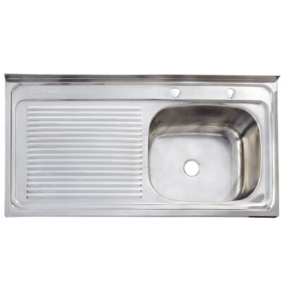 Imagen 1 del producto Lavaplatos Izquierdo Sobrepuesto Con Rebalse Splendid 100X500 cm